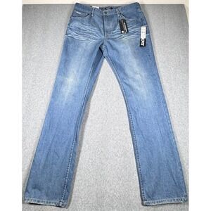New Trukfit Jeans Mens 38x34 Blue Denim Original Slim Indigo Hip Hop‎ NWT